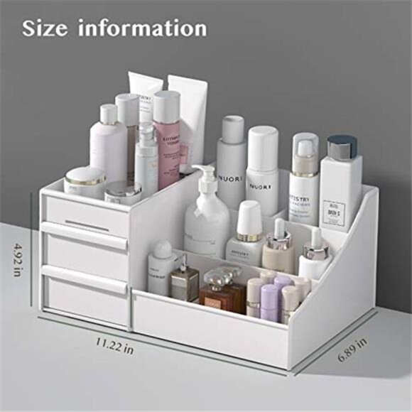 Makeup Organizer With Drawers —Countertop Organizer for Cosmetics, Vanity Holder - Picture 2 of 7